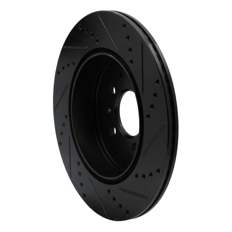 R1 Concepts — R1 07-15 Mazda CX-9 Rear Left Drilled & Slotted Black Brake Rotor
R1 Brake Rotor Drill - view 4