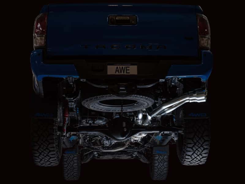 AWE Tuning — AWE 16-22 Toyota Tacoma 0FG Catback Exhaust w/ BashGuard - Dual Chrome Silver Tips
0FG Catback - view 2