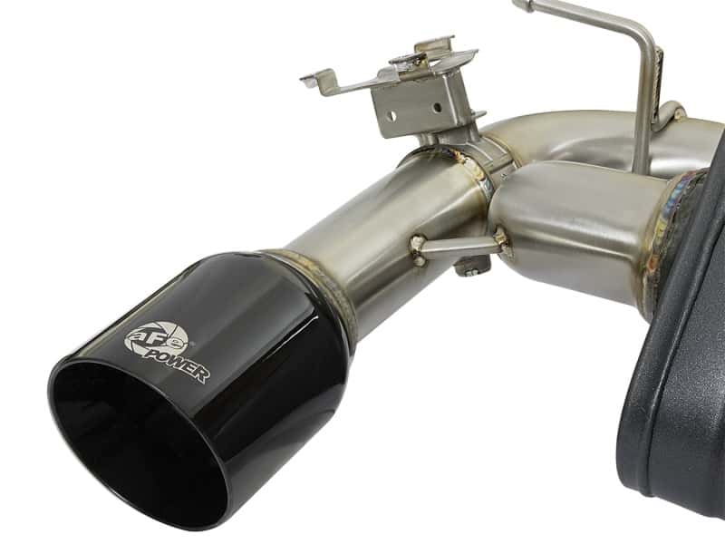aFe — aFe MACHForce XP 16-17 BMW 340i/iX 440i/iX L6-3.0L (t) SS Axle-Back Exhaust w/Black Tip
Axle-Back Exhaust - view 3