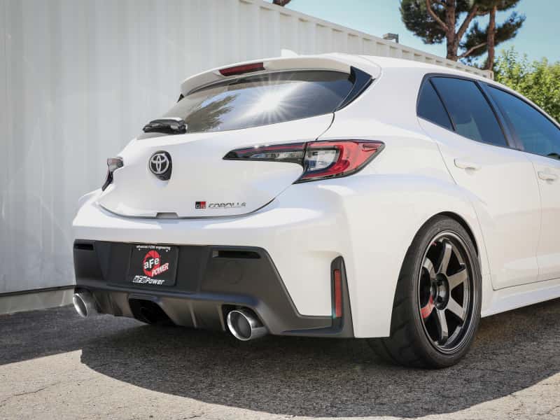 aFe — aFe 23-24 Toyota GR Corolla L3 1.6L (t) Gemini XV 3in to 2-1/2in Cat Back Exhaust w/ Polished Tips
Cat-Back Exhaust - view 4