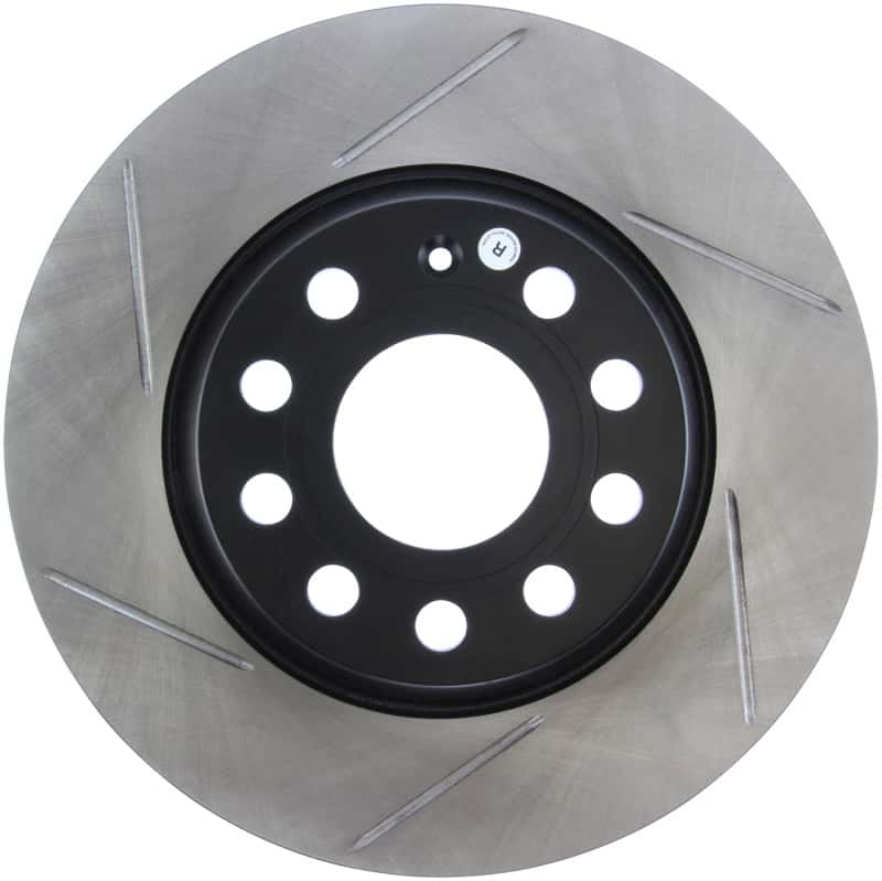 Stoptech — StopTech Power Slot 06-10 Audi A3 / 09 VW CC (Passat CC) / 06-09 GTI Mk V Right Rear Slotted Rotor
Sport Slotted Rotor - view 1