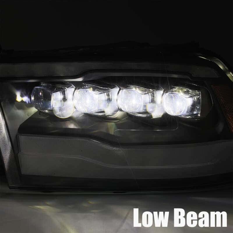 AlphaRex — AlphaRex 09-18 Dodge Ram 1500HD NOVA LED Projector Headlights Plank Style Design Chrome w/DRL
Projector Headlights - view 4