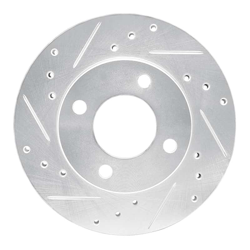 R1 Concepts — R1 92-00 Dodge COLT Front Left Drilled & Slotted Silver Brake Rotor
R1 Brake Rotor Drill - view 1
