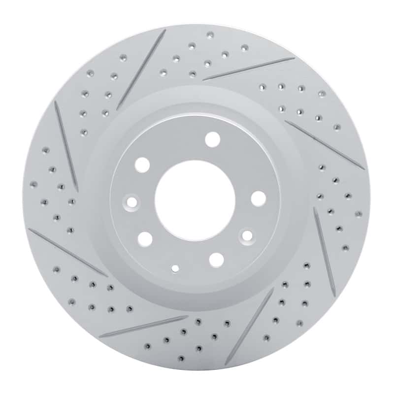 R1 Concepts — R1 07-15 Mazda Cx-9 Front Left Drilled & Slotted Geo-Carbon Rotor - view 1