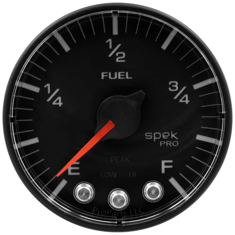 AutoMeter — Autometer Spek-Pro Gauge Fuel Level 2 1/16in 0-270 Programmable Blk/Blk
GA 2" FUEL BFB SPEK - view 5