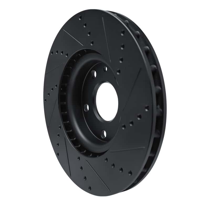 R1 Concepts — R1 14-19 Chevrolet Corvette Front Left Drilled & Slotted Black Brake Rotor
R1 Brake Rotor Drill - view 4