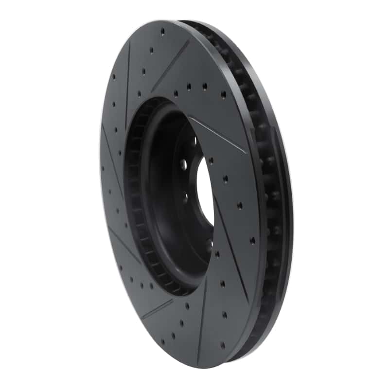 R1 Concepts — R1 18-20 Land Rover Range Rover Sport Front Right Drilled & Slotted Black Brake Rotor
R1 Brake Rotor Drill - view 4