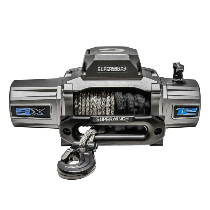 Superwinch — Superwinch 12000 LBS 12V DC 3/8in x 80ft Synthetic Rope SX 12000SR Winch - Graphite
Winch - view 4