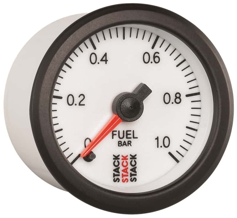 AutoMeter — Autometer Stack 52mm 0-1 Bar M10 Male Pro Stepper Motor Fuel Pressure Gauge - White
Ga FP ProStpr W 1Bar - view 5