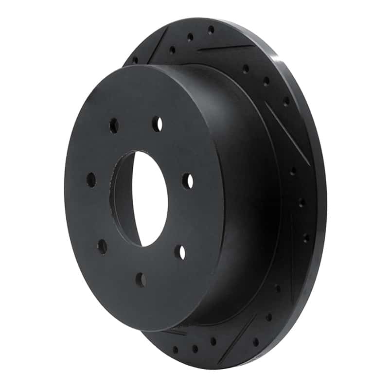 R1 Concepts — R1 97-04 Ford F-150 4WD Rear Left Drilled & Slotted Black Brake Rotor
R1 Brake Rotor Drill - view 2