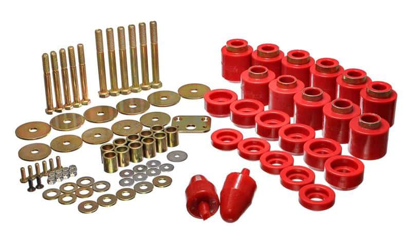 Energy Suspension — Energy Suspension 1in Body Lift Kit - Red
BodyMntBshKt - view 4