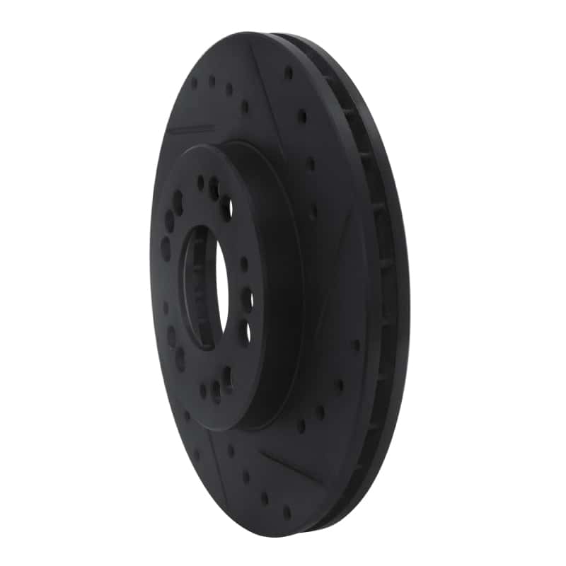 R1 Concepts — R1 91-04 Dodge STEALTH Front Right Drilled & Slotted Black Brake Rotor
R1 Brake Rotor Drill - view 2