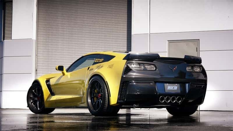 Borla — Borla 15 Chevy Corvette C7 ZO6 6.2L w/o AFM w/ NPP ATAK Quad RD RL IC Tips Center Rear Exit Exhaust
Axle-Back System
ExhstSysKt - view 7