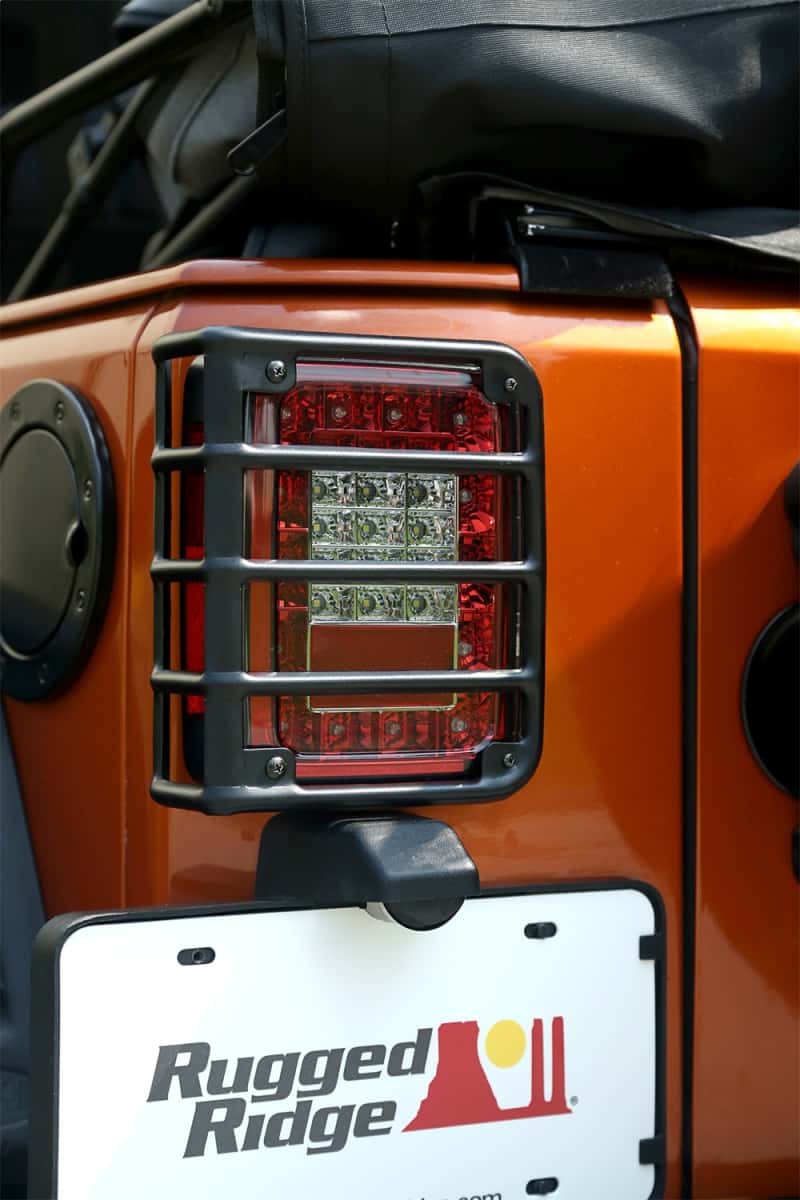 Rugged Ridge — Rugged Ridge 07-18 Jeep Wrangler Textured Black Tail Light Euro Guards
Tail Light Guard
OFFROAD_EXTERIOR - view 4