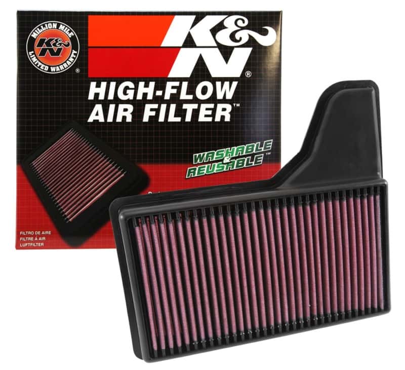 K&N Engineering — K&N Replacement Panel Air Filter for 2015 Ford Mustang 2.3L L4/3.7L V6/5.0L V8
Replacement Air Filt
Air Filter - view 5
