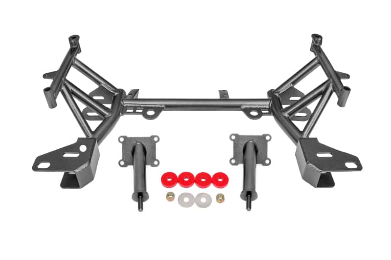 BMR Suspension — BMR 93-02 4th Gen F-Body K-member Low Mount Turbo LS1 Motor Mounts Pinto Mounts - Black Hammertone
K-member - view 1
