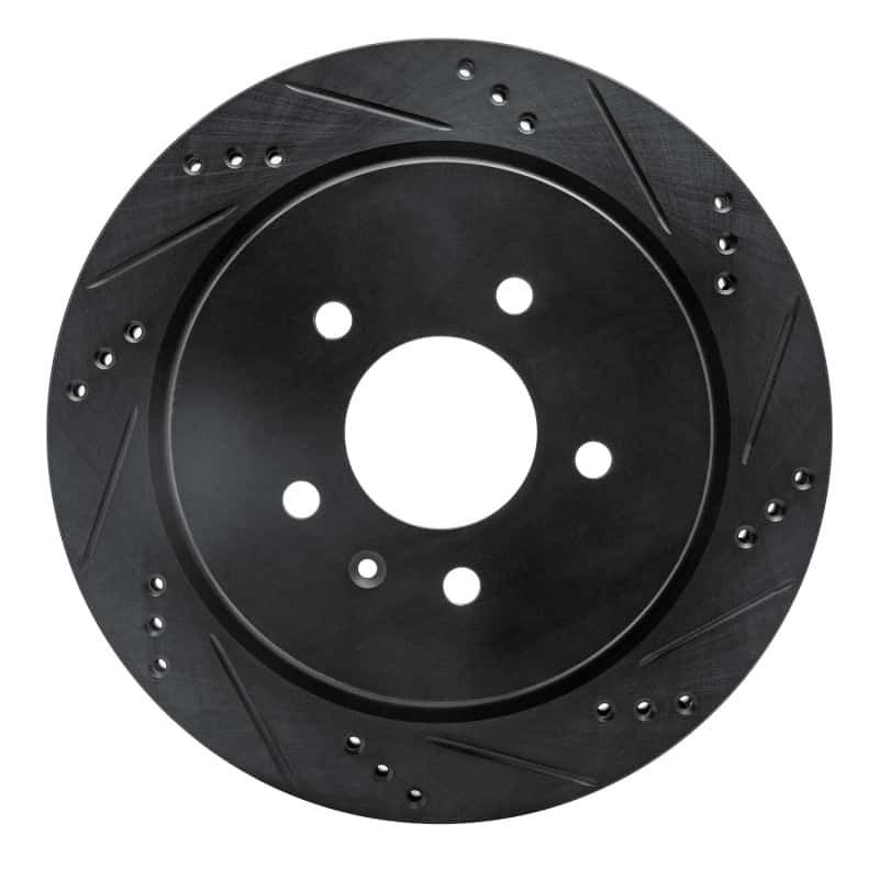 R1 Concepts — R1 03-11 Cadillac STS Rear Right Drilled & Slotted Black Brake Rotor
R1 Brake Rotor Drill - view 1