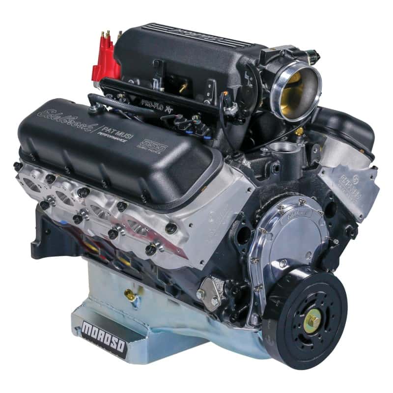Edelbrock — Edelbrock Crate Engine/Musi 555 Pro-Flo 4 XT EFI Big-Block Chevy
{"Sellable":"Yes"}
CRATE ENGINE - view 2