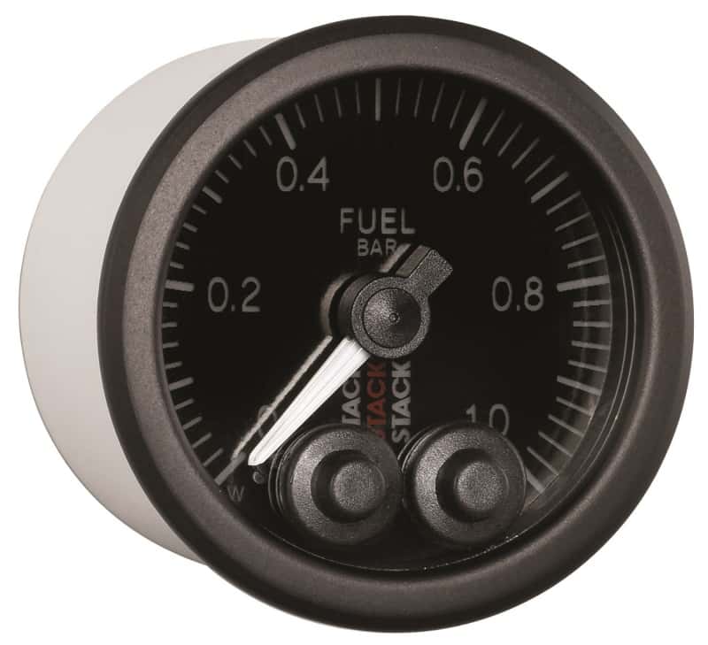 AutoMeter — Autometer Stack 52mm 0-1 Bar M10 Male Pro-Control Fuel Pressure Gauge - Black
Ga FuelP PC Blk 1Bar - view 4