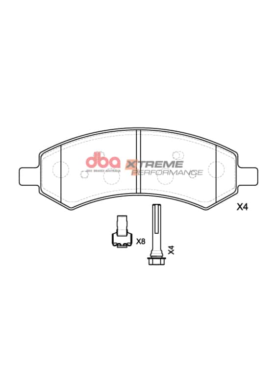 DBA — DBA 05-10 Ford Mustang GT XP Performance Front Brake Pads
Brake Pad - view 1