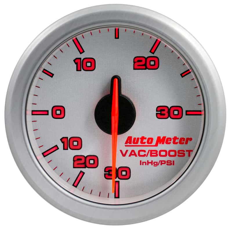 AutoMeter — Autometer Airdrive 2-1/6in Boost/Vac Gauge 30in HG/30 PSI - Silver
GA 2" BST/V ARDRV SL - view 13