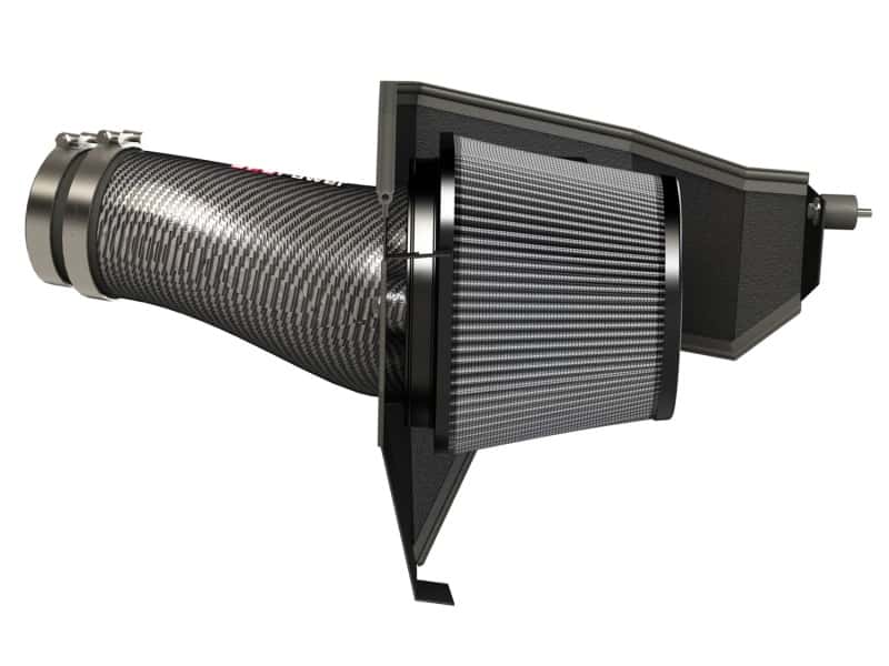 aFe — aFe POWER Magnum FORCE Carbon Fiber Stage 2 Pro Dry S CAIS - 11-18 Dodge Challenger/Charger V8-6.4L
Track Series Intake - view 2