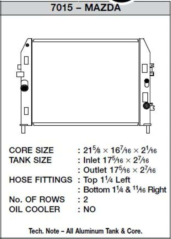 CSF — CSF 06-12 Mazda Miata Radiator
CSF Radiator - view 4