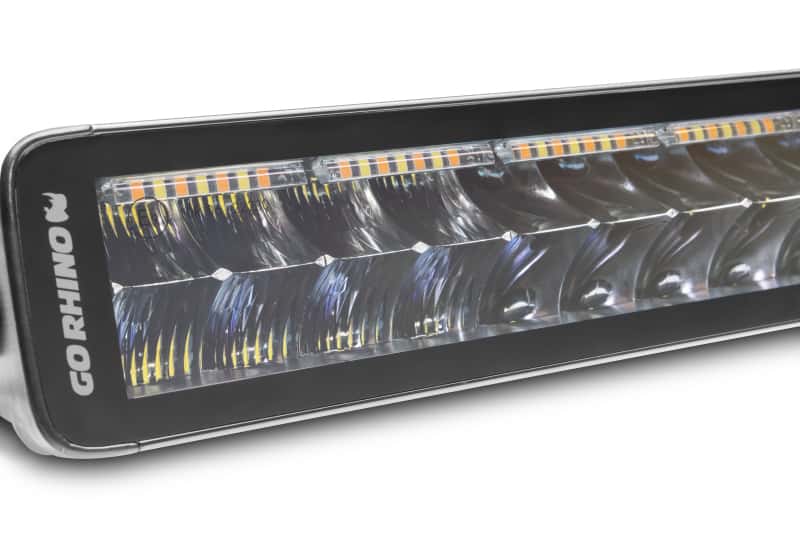 Go Rhino — Go Rhino Xplor Blackout Combo Series Dbl Row LED Light Bar w/Amber (Side/Track Mount) 40in. - Blk
BLKOUT- 40" LightBar - view 3