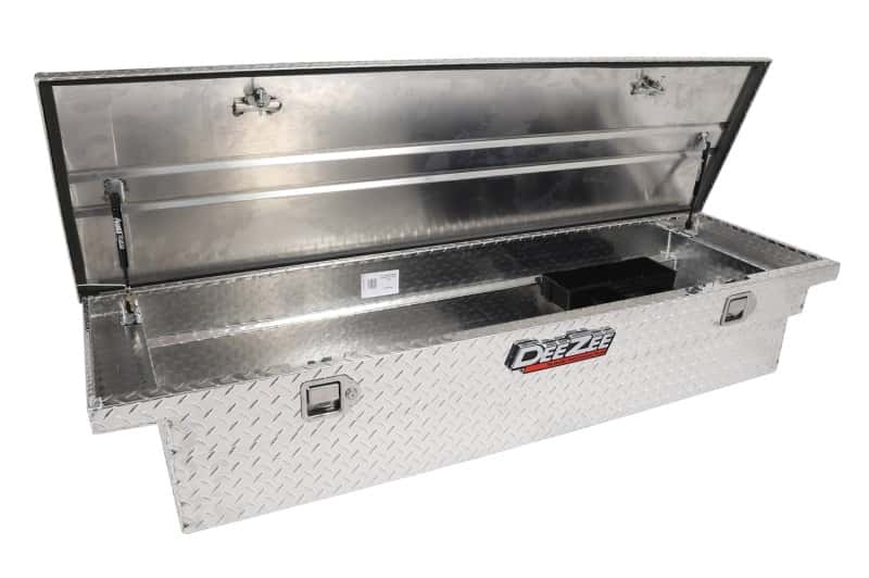 Dee Zee — Dee Zee Universal Tool Box - Red Crossover - Single Lid BT Alum
ToolBxTrkBedRTR - view 3