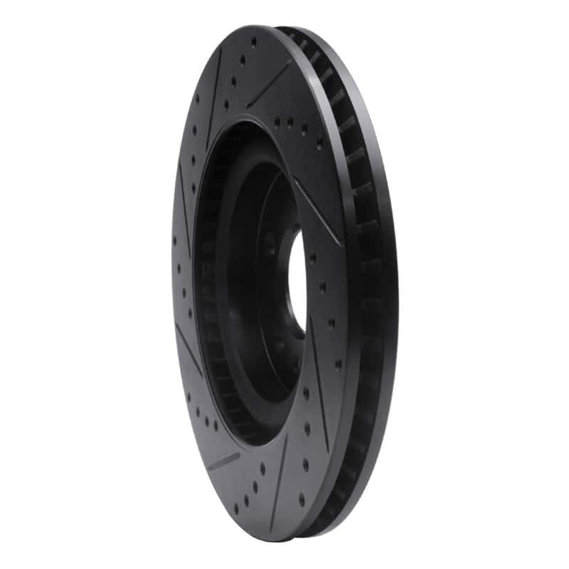 R1 Concepts — R1 11-14 Ford Mustang Front Right Drilled & Slotted Black Brake Rotor
R1 Brake Rotor Drill - view 4