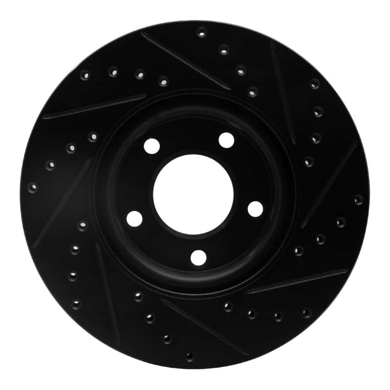 R1 Concepts — R1 04-15 Mazda 3 Front Left Drilled & Slotted Black Brake Rotor
R1 Brake Rotor Drill - view 5