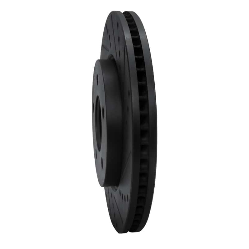 R1 Concepts — R1 04-08 Chrysler Pacifica Front Right Drilled & Slotted Black Brake Rotor
R1 Brake Rotor Drill - view 2