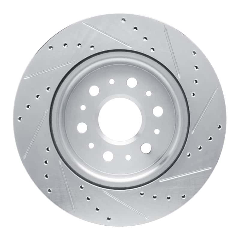 R1 Concepts — R1 17-25 Buick Enclave Rear Left Drilled & Slotted Silver Brake Rotor
R1 Brake Rotor Drill - view 5