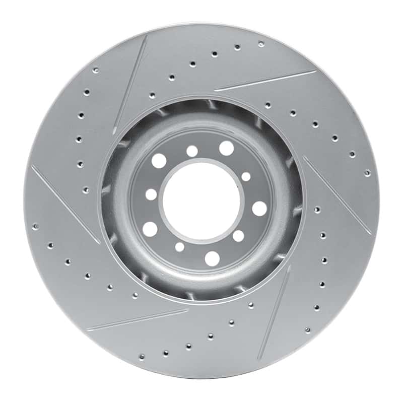 R1 Concepts — R1 00-03 BMW M5 Left Front Drilled & Slotted Geo-Carbon Rotor - view 5