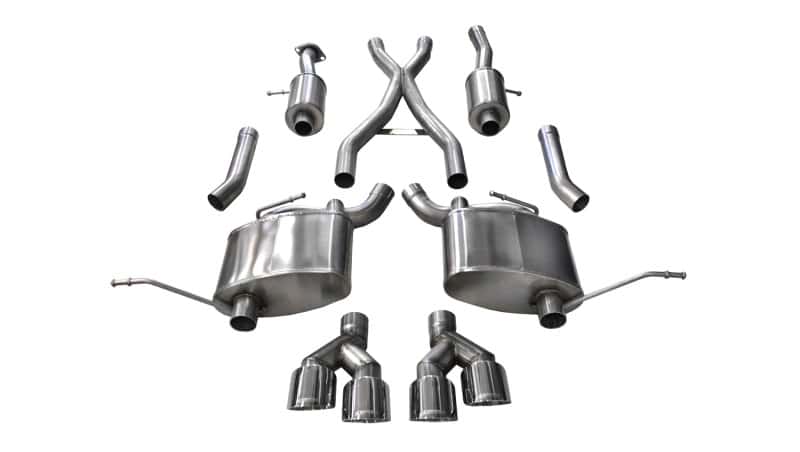 CORSA Performance — Corsa 2014-2021 Jeep Grand Cherokee Summit Edition Polished 2.5in Dual Rear Exit Cat-Back Exhaust
Exhaust - view 1