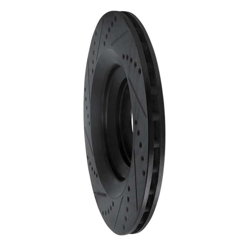 R1 Concepts — R1 05-11 Audi A6 Quattro Rear Right Drilled & Slotted Black Brake Rotor
R1 Brake Rotor Drill - view 4