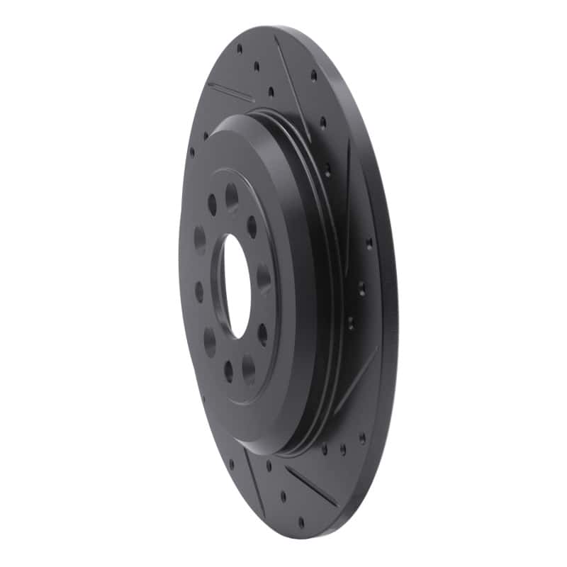 R1 Concepts — R1 05-19 Ford Freestyle Rear Right Drilled & Slotted Black Brake Rotor
R1 Brake Rotor Drill - view 2