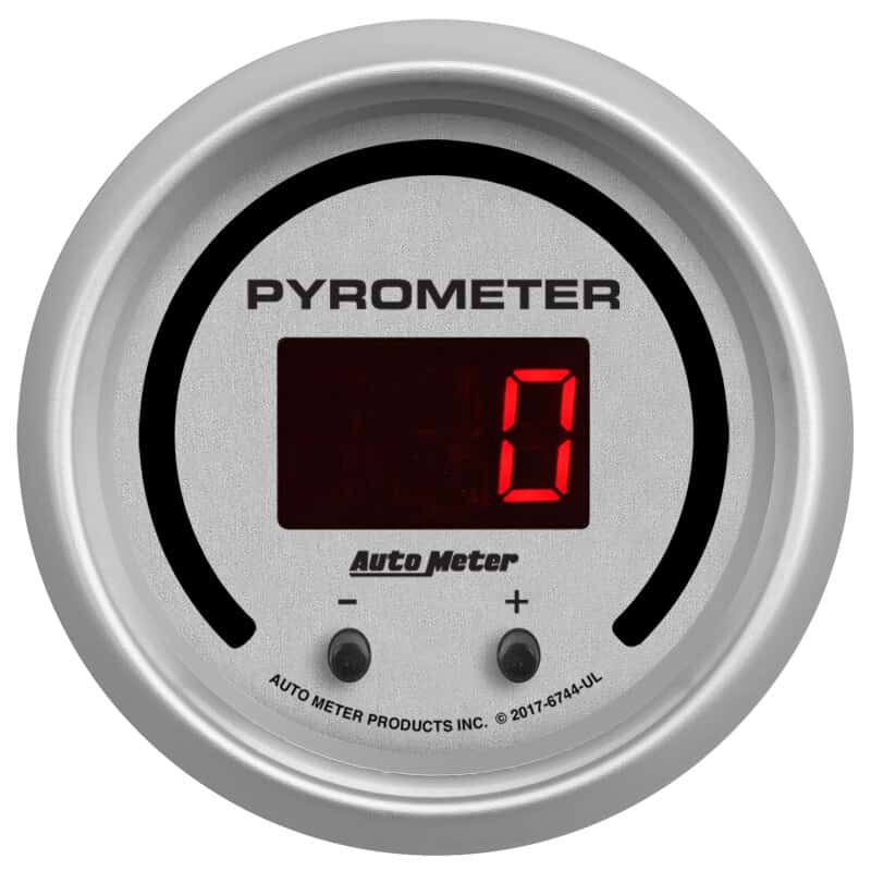 AutoMeter — Autometer 52.4mm Silver Two Channel 0-2000 Degree Pyrometer (EGT) Ultra-Lite Elite Digital Gauge - view 4