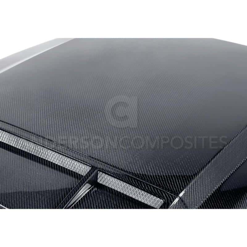 Anderson Composites — Anderson Composites 10-14 Ford Mustang/Shelby GT500 and 2013-2014 GT/V6 Ram Air Type-CR Hood - view 4
