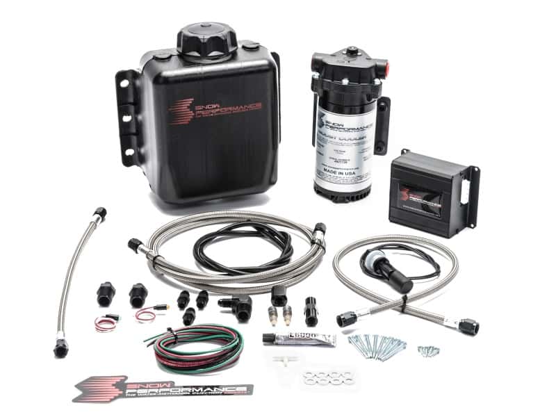 Snow Performance — Snow Performance Stg 2 Boost Cooler Prog. Engine Mount Water Injection Kit (SS Braid Line & 4AN)
Water/Meth Inject Kt - view 1