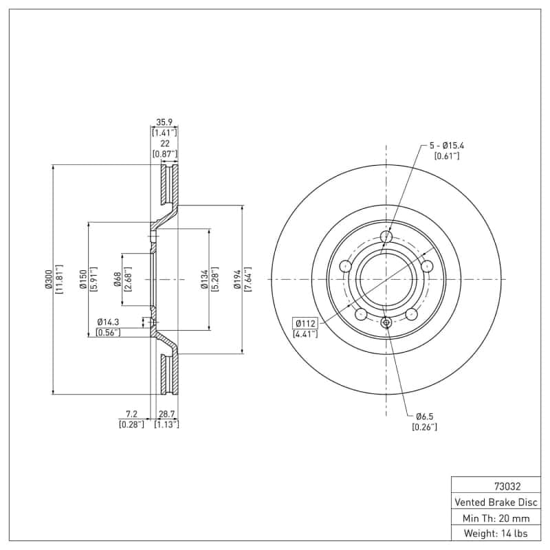 DFC — DFC 04-09 Audi S4 Rear GeoSPEC Coated Rotor
DFC Brake Rotor - view 6