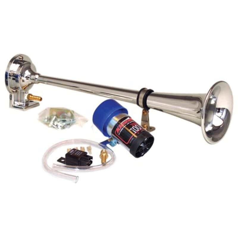 Kleinn Air Horns — Kleinn Chrome Direct Drive Single Horn/ 13.5In - Chrome-Plated Spun Copper
Direct Drive Horn - view 1