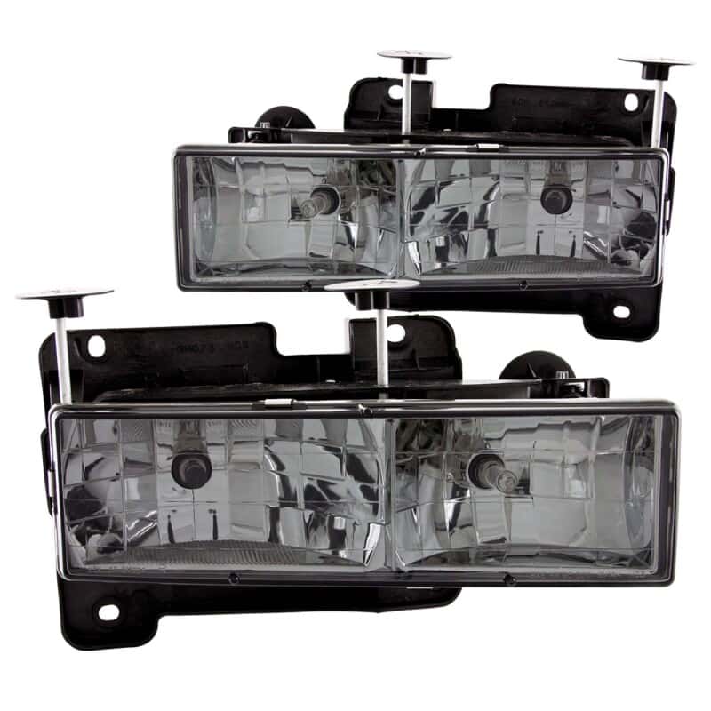 ANZO — ANZO 1988-1998 Chevrolet C1500 Crystal Headlights w/ Smoke Lens
Head Light Set
HdLtSet - view 2
