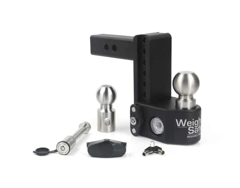 Weigh Safe — Weigh Safe 6in Drop Hitch w/Built-in Scale & 2in Shank (10K/15K GTWR) w/WS05 - Steel - view 1