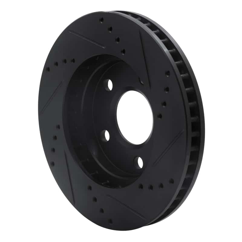 R1 Concepts — R1 97-05 Buick LeSabre Front Left Drilled & Slotted Black Brake Rotor
R1 Brake Rotor Drill - view 4