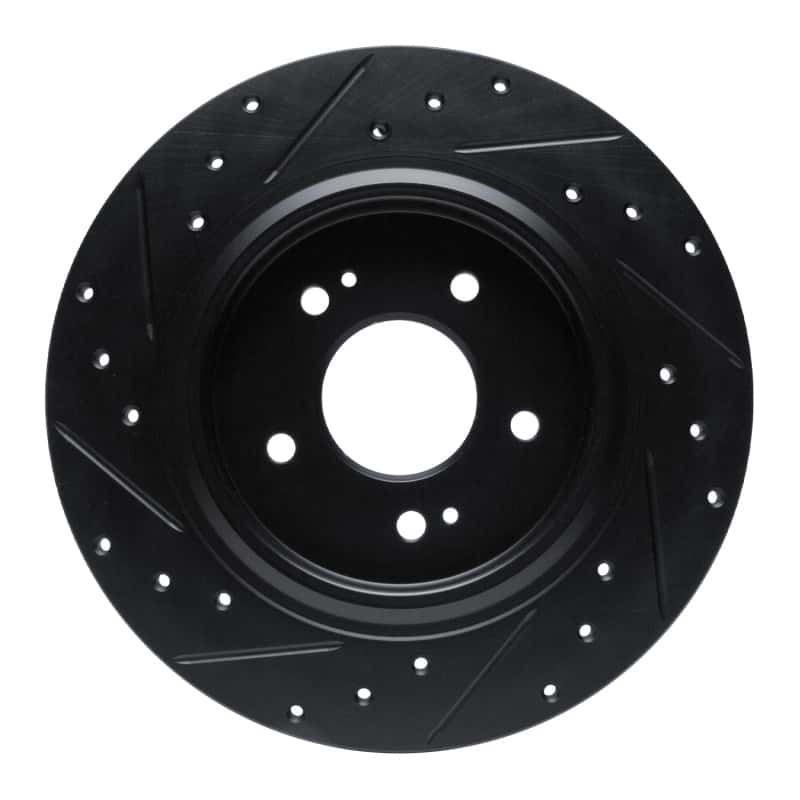 R1 Concepts — R1 -25 Hyundai Santa Fe Rear Right Drilled & Slotted Black Brake Rotor
R1 Brake Rotor Drill - view 5