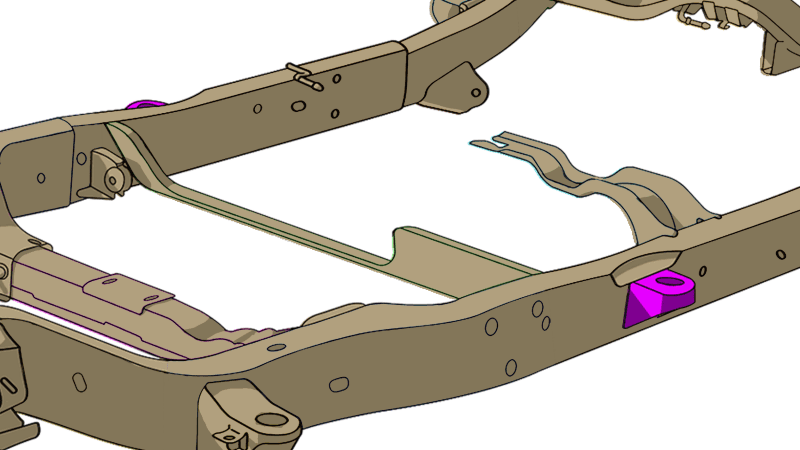 RustBuster — Rust Buster Avalanche/Suburban/Yukon Center Body Frame Mount - view 2