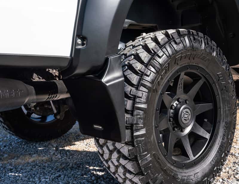 Bushwacker — Bushwacker 14-18 Chevrolet Silverado 1500 Trail Armor Rear Mud Flaps (Fits Pocket Style Flares)
BW - Mud Flaps, Pair
Mud Flap - view 8
