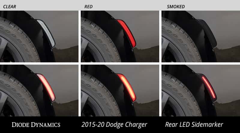 Diode Dynamics — Diode Dynamics 15-21 Dodge Charger LED Sidemarkers - Amber Red (set) - view 7
