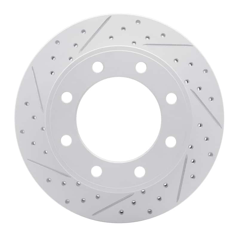 R1 Concepts — R1 05-12 Ford F-250 2WD (Super Duty) Rear Left Drilled & Slotted Geo-Carbon Rotor - view 1